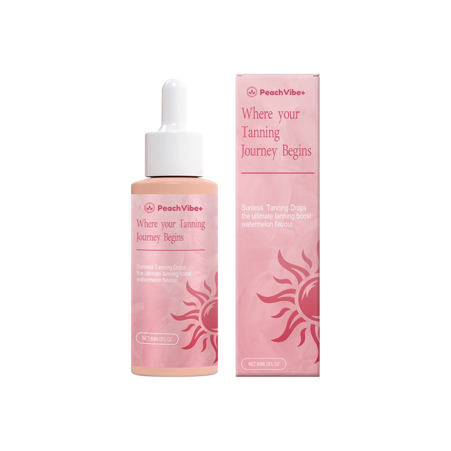 PeachVibe+ Sunless Tanning Drops